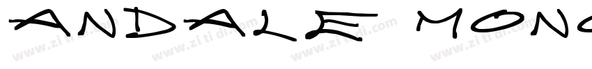 Andale Mono Boldzi t字体转换
